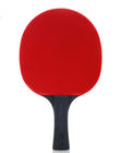 赤く青いエヴァのスポンジの黒のハンドルの卓球はバットおよびABS球のオックスフォード中級の袋を置いた