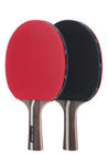クルミのPaulowniaの刃A12の卓球は高い伸縮性があるスポンジの逆のゴム製まっすぐなハンドルを置いた