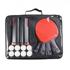 フル セットの卓球ラケット4は袋のパッキングが付いている8つのABS球の適用範囲が広い純ホールダーを打つ