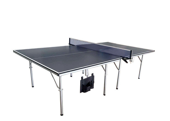 MDFは球のバット ポケット青色と、容易な鋼鉄折り畳み式の卓球のテーブル取付けます