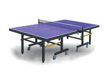 紫色MDFの上の卓球の折りたたみ式テーブル、標準的な単一の競争の卓球台